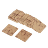 Maxbell 100pcs Jewerly Tag Square Stud Display Packing Card for Gift Tag Label A