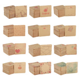 Maxbell 100pcs Jewerly Tag Square Stud Display Packing Card for Gift Tag Label A