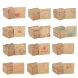 Maxbell 100pcs Jewerly Tag Square Stud Display Packing Card for Gift Tag Label A