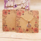 Maxbell 100pcs Jewerly Tag Square Stud Display Packing Card for Gift Tag Label E