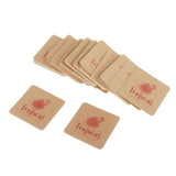 Maxbell 100pcs Jewerly Tag Square Stud Display Packing Card for Gift Tag Label K