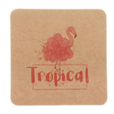 Maxbell 100pcs Jewerly Tag Square Stud Display Packing Card for Gift Tag Label K