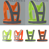 Max Reflective Vest High Visibility Construction Safety Vest Safety Clothing Fluorescent Yellow (Gray Reflective Strip)