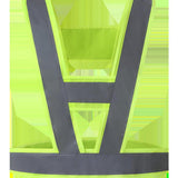Max Reflective Vest High Visibility Construction Safety Vest Safety Clothing Fluorescent Yellow (Gray Reflective Strip)