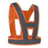 Max Reflective Vest High Visibility Construction Safety Vest Safety Clothing Orange (Gray Reflective Strip)