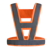 Max Reflective Vest High Visibility Construction Safety Vest Safety Clothing Orange (Gray Reflective Strip)