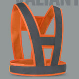 Max Reflective Vest High Visibility Construction Safety Vest Safety Clothing Orange (Gray Reflective Strip)