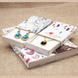 Maxbell DIY Assemble Handmade Gift Box Necklace Pendant Box Eiffel Tower White