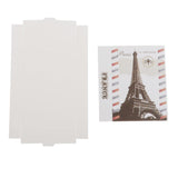 Maxbell DIY Assemble Handmade Gift Box Necklace Pendant Box Eiffel Tower White