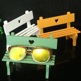 Max Bench Shape Wooden Eyeglass Sunglass Holder Retainer/Spectacle Holder Green