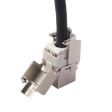 Max Cat6 RJ45 Wall End Plug Keystone Jack Shielded Module Modular Female Adapter