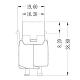 Max Cat6 RJ45 Wall End Plug Keystone Jack Shielded Module Modular Female Adapter