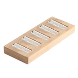 Max Maxb Wooden Earrings Rings Jewelry Display Tray Organizer Holder 5 Slots White