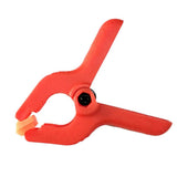 Maxbell 6Pcs 2 inch Plastic Nylon Spring Clamp Photography Background A Clips Red