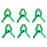 Maxbell 6Pcs 2 inch Plastic Nylon Spring Clamp Photography Background A Clips Green