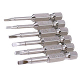 Maxbell 6Pieces Magnetic Triangle Head Screwdriver Bits S2 Steel 1/4 Hex Shank 50mm