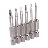 Maxbell 6Pieces Magnetic Triangle Head Screwdriver Bits S2 Steel 1/4 Hex Shank 50mm