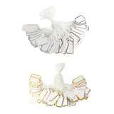Maxbell Jewellery Ring Labels Price Tags Tie On White Strung Price Tags Golden