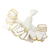 Maxbell Jewellery Ring Labels Price Tags Tie On White Strung Price Tags Golden