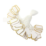 Maxbell Jewellery Ring Labels Price Tags Tie On White Strung Price Tags Golden