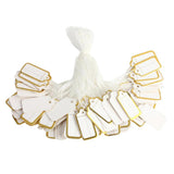 Maxbell Jewellery Ring Labels Price Tags Tie On White Strung Price Tags Golden