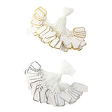 Maxbell Jewellery Ring Labels Price Tags Tie On White Strung Price Tags Golden