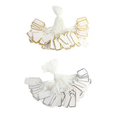 Maxbell Jewellery Ring Labels Price Tags Tie On White Strung Price Tags Golden