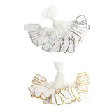 Maxbell Jewellery Ring Labels Price Tags Tie On White Strung Price Tags Golden
