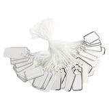 Maxbell Jewellery Ring Labels Price Tags Tie On White Strung Price Tags Silver