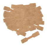 Maxbell Jewellery Labels Price Tags Self Adhesive Blank Price Tag square kraft paper