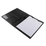 Maxbell File Folder Paper Organizer Document Holder Writing Pad PU Leather Black