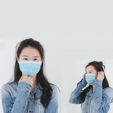 Maxbell 100x Disposable Masks 3ply Non-woven Cloth Anti-Dust Anti-Smoke Safe Protect