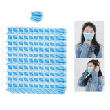 Maxbell 100x Disposable Masks 3ply Non-woven Cloth Anti-Dust Anti-Smoke Safe Protect