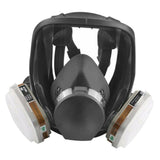 Maxbell Full Face Smoke Gas Filter Guards Shields Anti-fog Facepiece w/ Cartrige