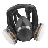 Maxbell Full Face Smoke Gas Filter Guards Shields Anti-fog Facepiece w/ Cartrige