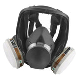 Maxbell Full Face Smoke Gas Filter Guards Shields Anti-fog Facepiece w/ Cartrige