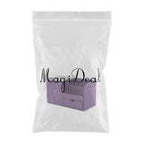 Maxbell Multifunctional leather pen holder fashion desktop storage box Purple