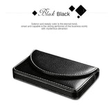 Maxbell Portable PU Leather Business Cards Holder Name Card Storage Cardcase Black