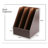 Maxbell Desk File Storage for Office Supplies  Brown set of 8 piece