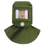Maxbell Labor Face Shield Sand Blasting Hood Shawl Cap Anti Dust Anti Wind for Dust