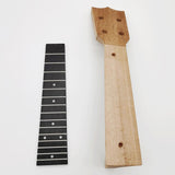 Maxbell Ukulele Neck and Fingerboard for Concert 21 23 26 Inch Ukulele Parts 26 inch