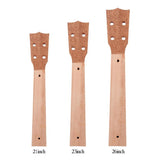 Maxbell Ukulele Neck and Fingerboard for Concert 21 23 26 Inch Ukulele Parts 26 inch