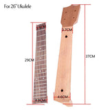 Maxbell Ukulele Neck and Fingerboard for Concert 21 23 26 Inch Ukulele Parts 26 inch