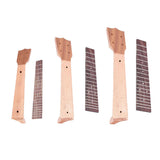 Maxbell Ukulele Neck and Fingerboard for Concert 21 23 26 Inch Ukulele Parts 26 inch