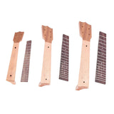 Maxbell Ukulele Neck and Fingerboard for Concert 21 23 26 Inch Ukulele Parts 26 inch