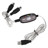 Maxbell 2m USB IN OUT MIDI Interface Cable Converter PC to Music Keyboard Adapter