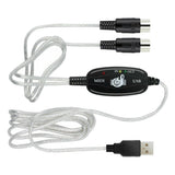 Maxbell 2m USB IN OUT MIDI Interface Cable Converter PC to Music Keyboard Adapter