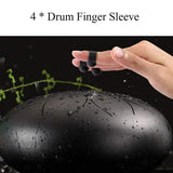 Maxbell 4x Steel Tongue Drum Finger Picks, Silicone Knocking Finger Sleeves Handpan