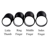 Maxbell 4x Steel Tongue Drum Finger Picks, Silicone Knocking Finger Sleeves Handpan