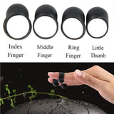 Maxbell 4x Steel Tongue Drum Finger Picks, Silicone Knocking Finger Sleeves Handpan